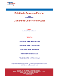 Boletín 369 septiembre 2016 - Cámara de Comercio de Quito