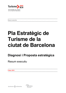 Resum executiu - Pla Estratègic de Turisme