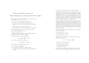 Problemas de Métodos Matemáticos II