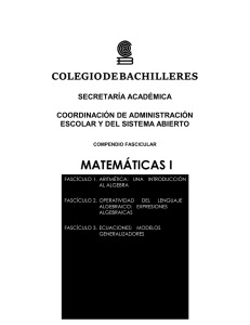 matemáticas i - Repositorio CB