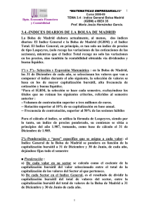 3.4.-INDICES DIARIOS DE LA BOLSA DE MADRID