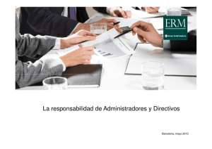 La responsabilidad de Administradores y Directivos