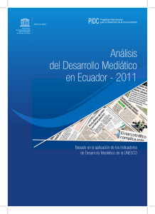 Análisis del Desarrollo Mediático en Ecuador – 2011