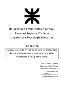 Facultad Regional Córdoba Licenciatura
