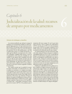 Judicialización de la salud: recursos de amparo por medicamentos