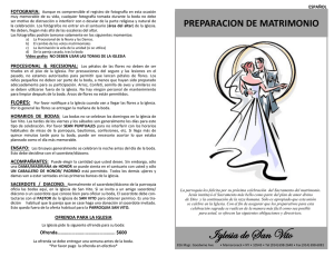 PREPARACION DE MATRIMONIO