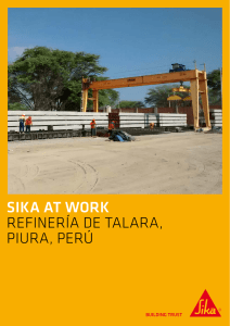 SIKA AT WORK REFINERÍA DE TALARA, PIURA, PERÚ