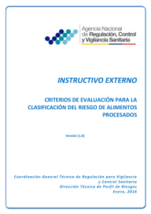 Instructivo de Criterios de Evaluación para la Clasificación