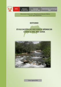 evaluación de recursos hídricos cuenca del río zaña estudio