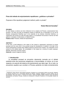 DERECHO PROCESAL CIVIL 66 Fines del m&eacute;todo de