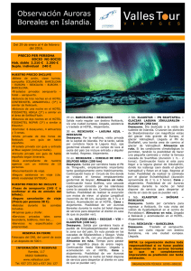 Observación Auroras Boreales en Islandia.