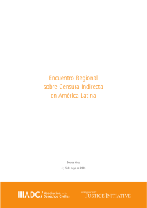Encuentro Regional sobre Censura Indirecta en América Latina