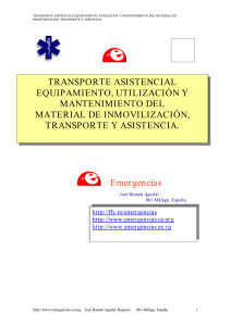 Transporte asistencial equipamiento, utilización y mantenimiento