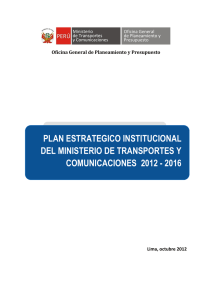 PEI (Plan Estratégico Institucional) 2012- 2016