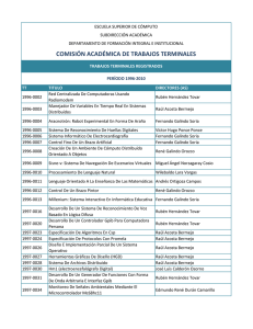 Listado de TT`s 1996 - Escom - Instituto Politécnico Nacional