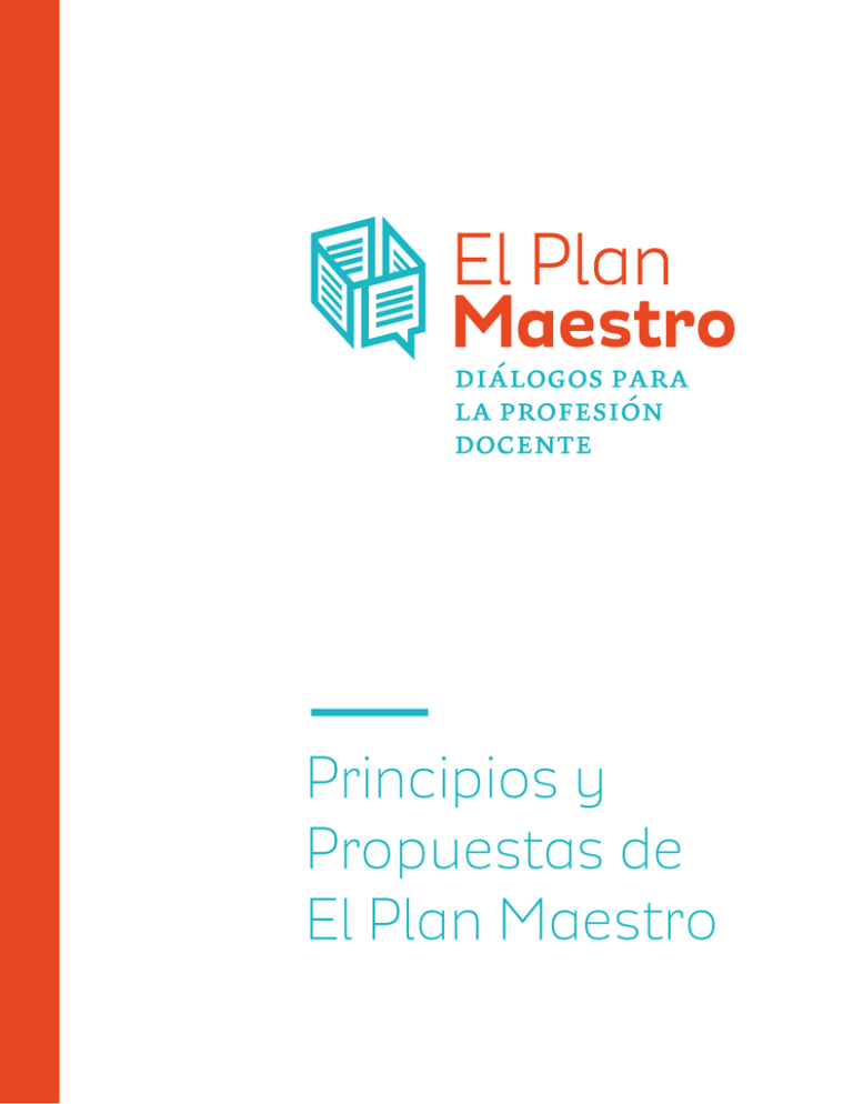 Principios Y Propuestas De El Plan Maestro