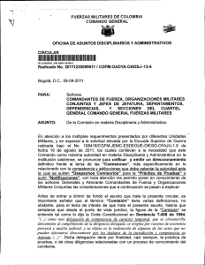 Comisión en materia Disciplinaria y Administrativa.