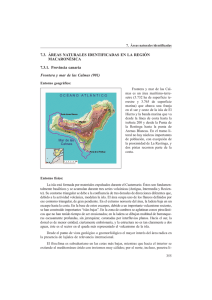 7.3 Áreas naturales identificadas en la región macaronésica