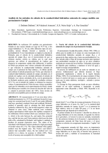 Análisis de los métodos de cálculo de la conductividad hidráulica