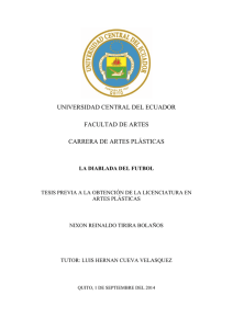 universidad central del ecuador facultad de artes carrera de