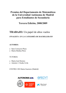 Un papel de altos vuelos - Universidad Autónoma de Madrid