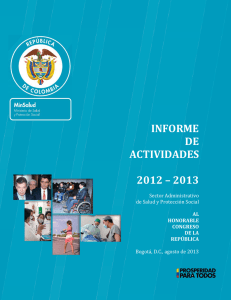 INFORME DE ACTIVIDADES 2012 – 2013