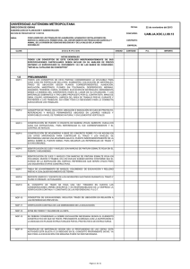 UNIVERSIDAD AUTÓNOMA METROPOLITANA UAM.JA.XOC.LI.09.13