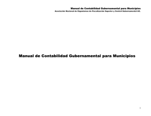 Manual de Contabilidad Gubernamental para Municipios