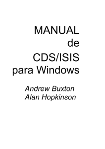 cds/isis handbook - Modelo