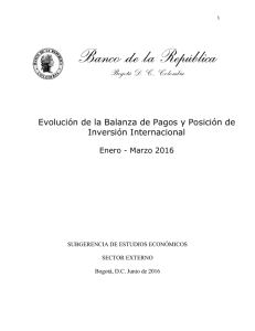 Balanza de Pagos - Banco de la República
