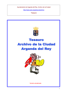 Tesauro - Archivo de la Ciudad de Arganda del Rey