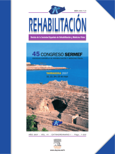 Revista de la Sociedad Española de Rehabilitación y