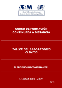 curso 2008 - 2009 - Asociación Española de Biopatología Médica