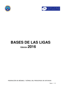 bases de las ligas 2016 - Federación de Béisbol y Sófbol Principado