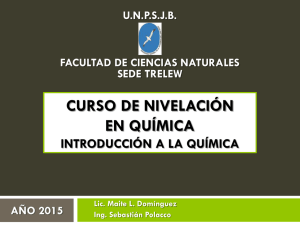 UNIDAD 2 Curso Nivelación Química 2015 Tw