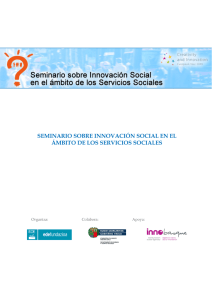 seminario sobre innovación social en el ámbito de los servicios