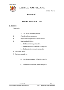 lengua castellana - Universidad Miguel Hernández