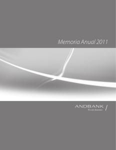 Memoria Anual 2011 - andbanc / Private Bankers