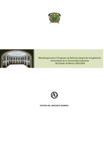 Metodología para el Programa de Reforma Integral de la legislación