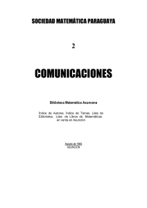 COMUNICACIONES - Núcleo de Investigación y Desarrollo