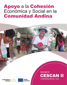 Apoyo a la Cohesión Económica y Social en la Comunidad Andina