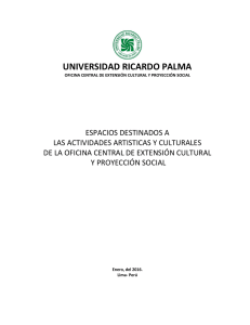 y Proyección Social - Universidad Ricardo Palma