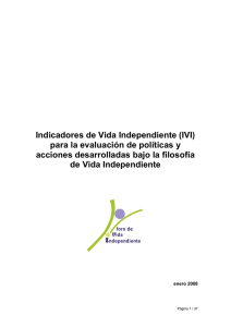 Indicadores de Vida Independiente (IVI) para la evaluación de
