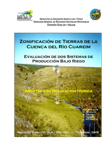 Zonificación de Tierras de la Cuenca del Río Cuareim