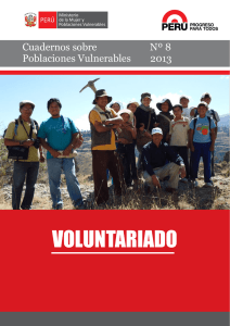 voluntariado - Ministerio de la Mujer y Poblaciones Vulnerables