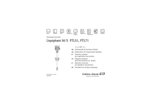Liquiphant M/S FTL51, FTL71