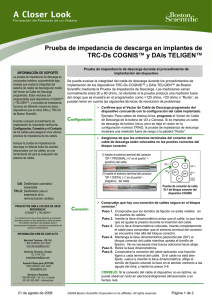 Prueba de impedancia de descarga en implantes