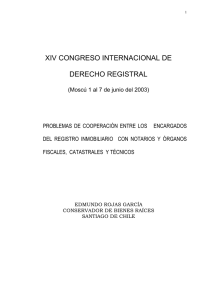 XIV CONGRESO INTERNACIONAL DE DERECHO REGISTRAL