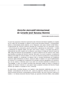 Derecho mercantil internacional, de Gerardo José Ravassa Moreno