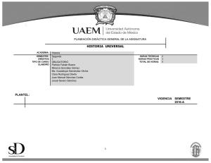 historia universal - Universidad Autónoma del Estado de México